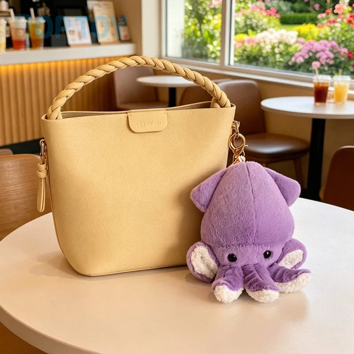 Mini Squid Plush Keychain | Aquatic Bag Charm — image 4