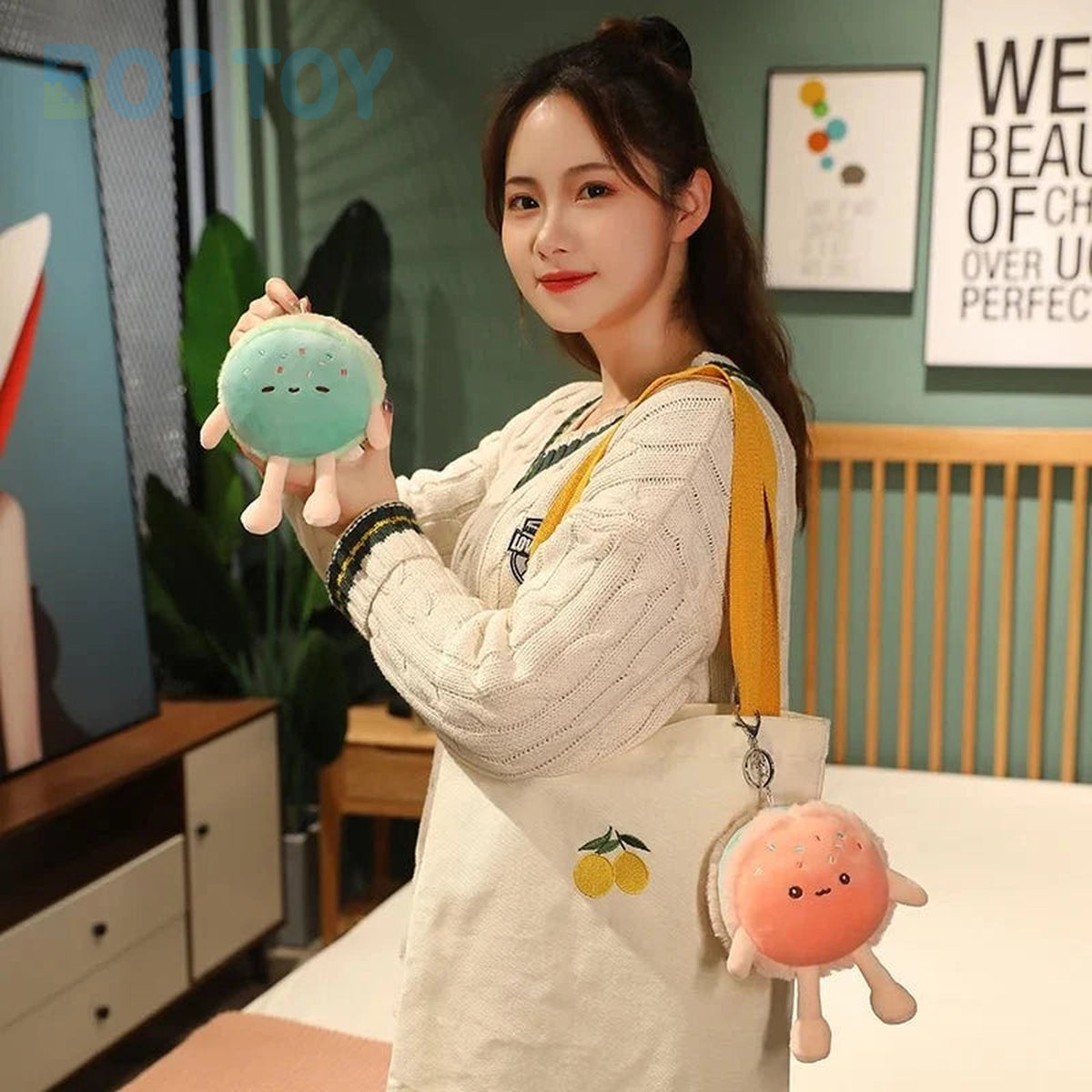 Macaron Plush Toy, Two Colors, 6-28" | 15-70 cm — image 6