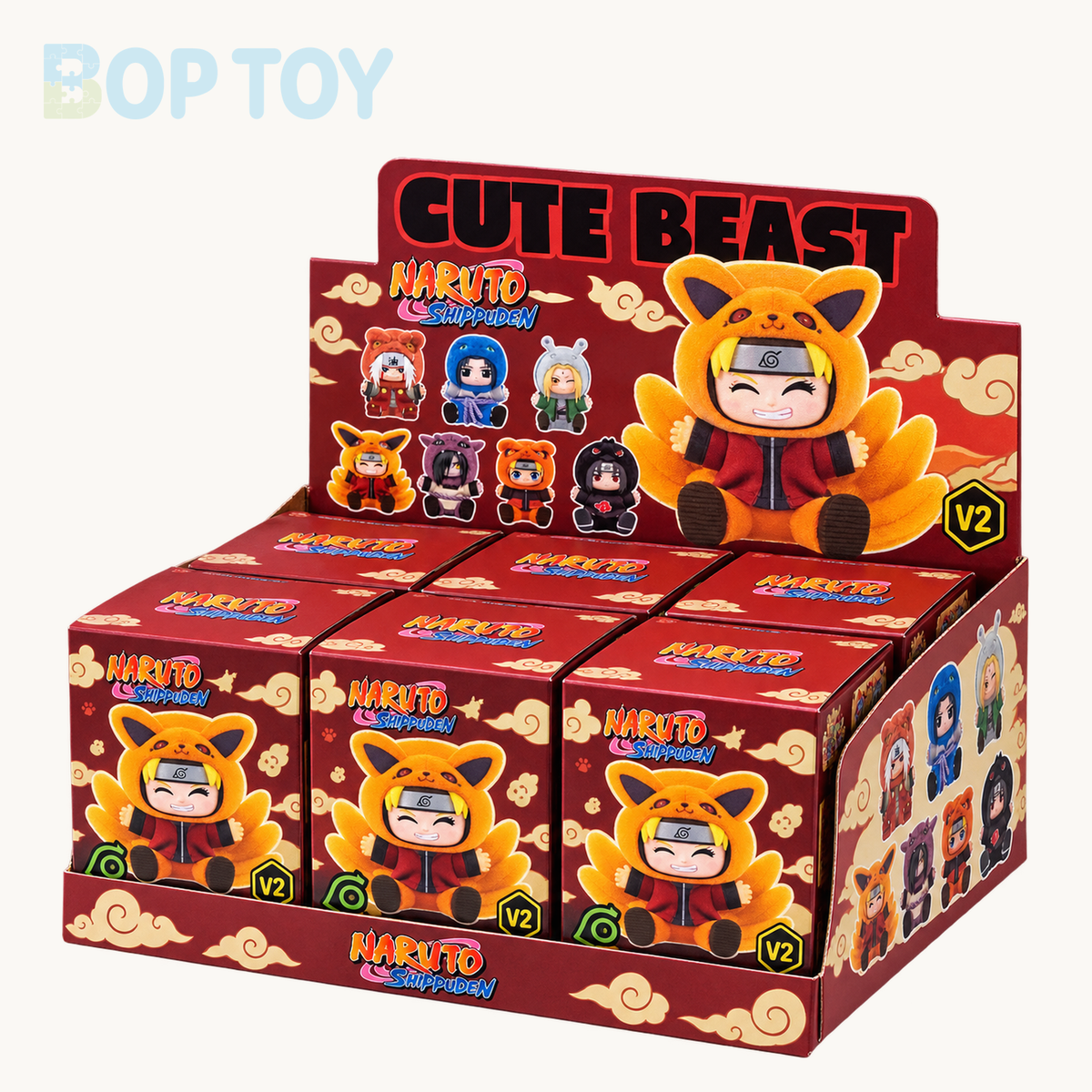 Naruto Shippuden Beast Party V2 Series Plush Blind Box — Whole set of 6 option