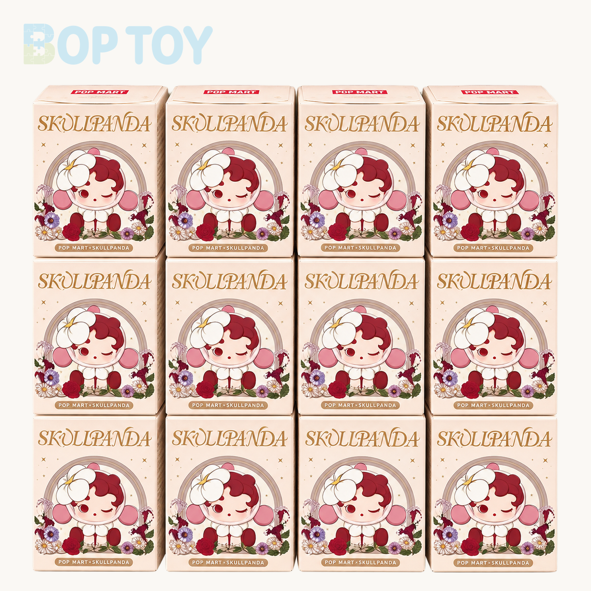 POP MART POP BEAN SKULLPANDA Petals in Four Acts Series Mini Beans Blind Box — Whole set of 12 option