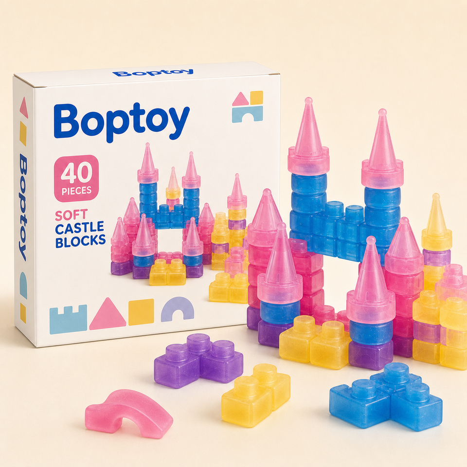 Magic Gummy Soft Castle Building Blocks Set – 40/56 Pieces