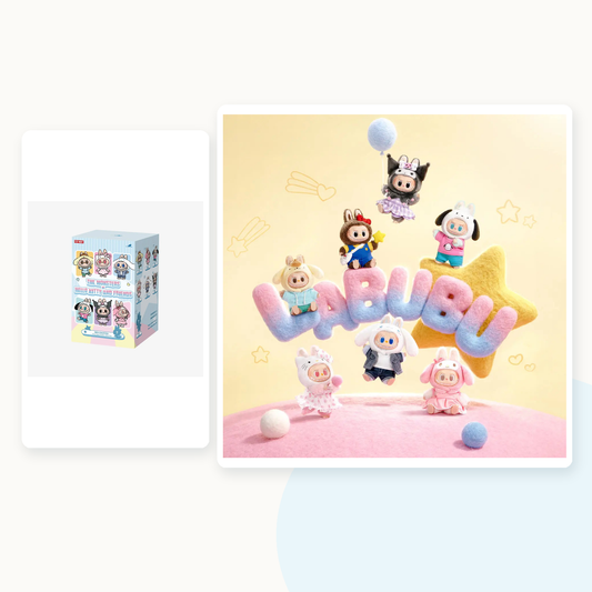 POP MART Labubu The Monsters x Hello Kitty and Friends Vinyl Plush Pendant Blind Box - main