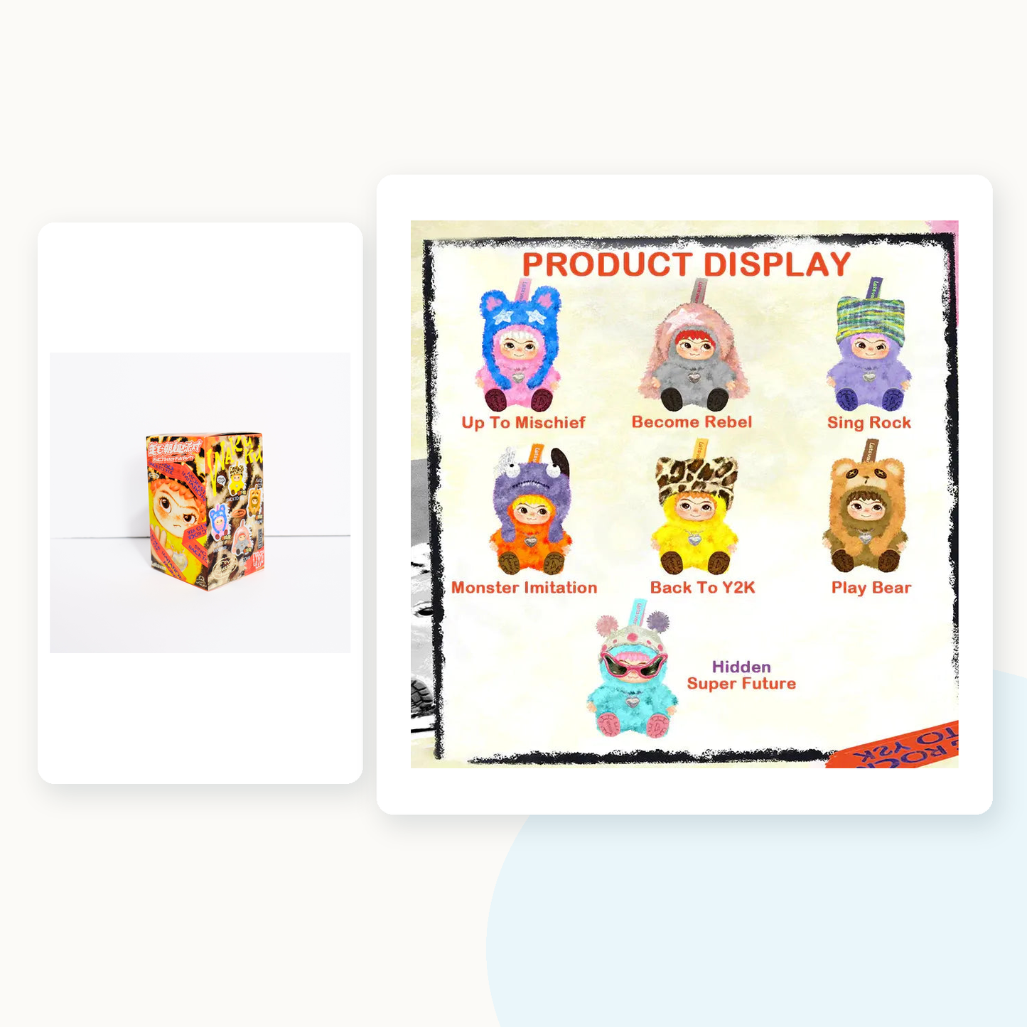 WAKUKU Fuzzy Trendy Fun Party Series Plush Dolls Blindbox - main