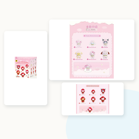Sanrio Sweet Strawberry Series Plush Pendant Blind Box - main