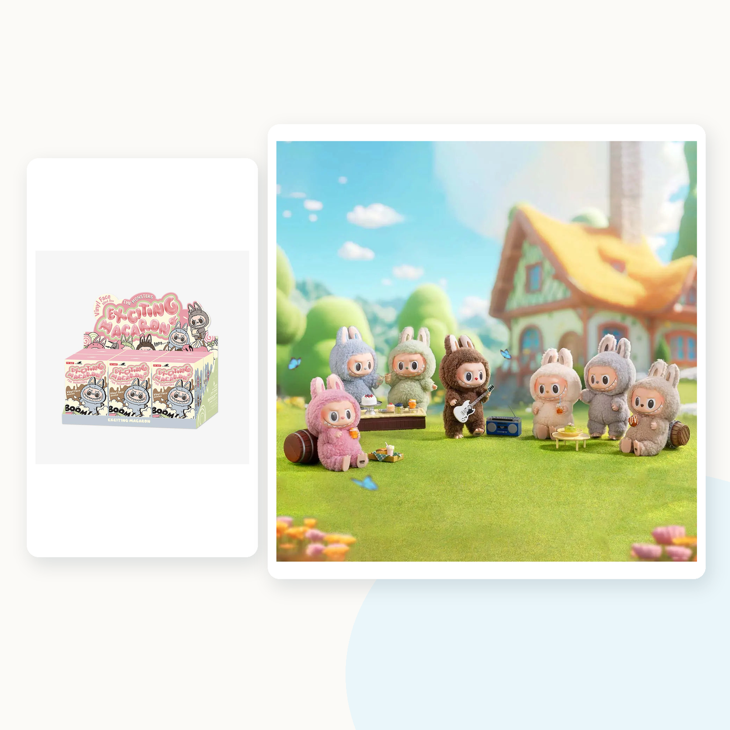 POP MART Labubu Exciting Macaron Vinyl Plush Blind Box - main