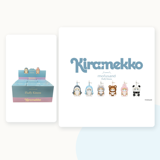 Mofusand Kiramekko Fluffy Kittens Vinyl Keychain Blind Box - main