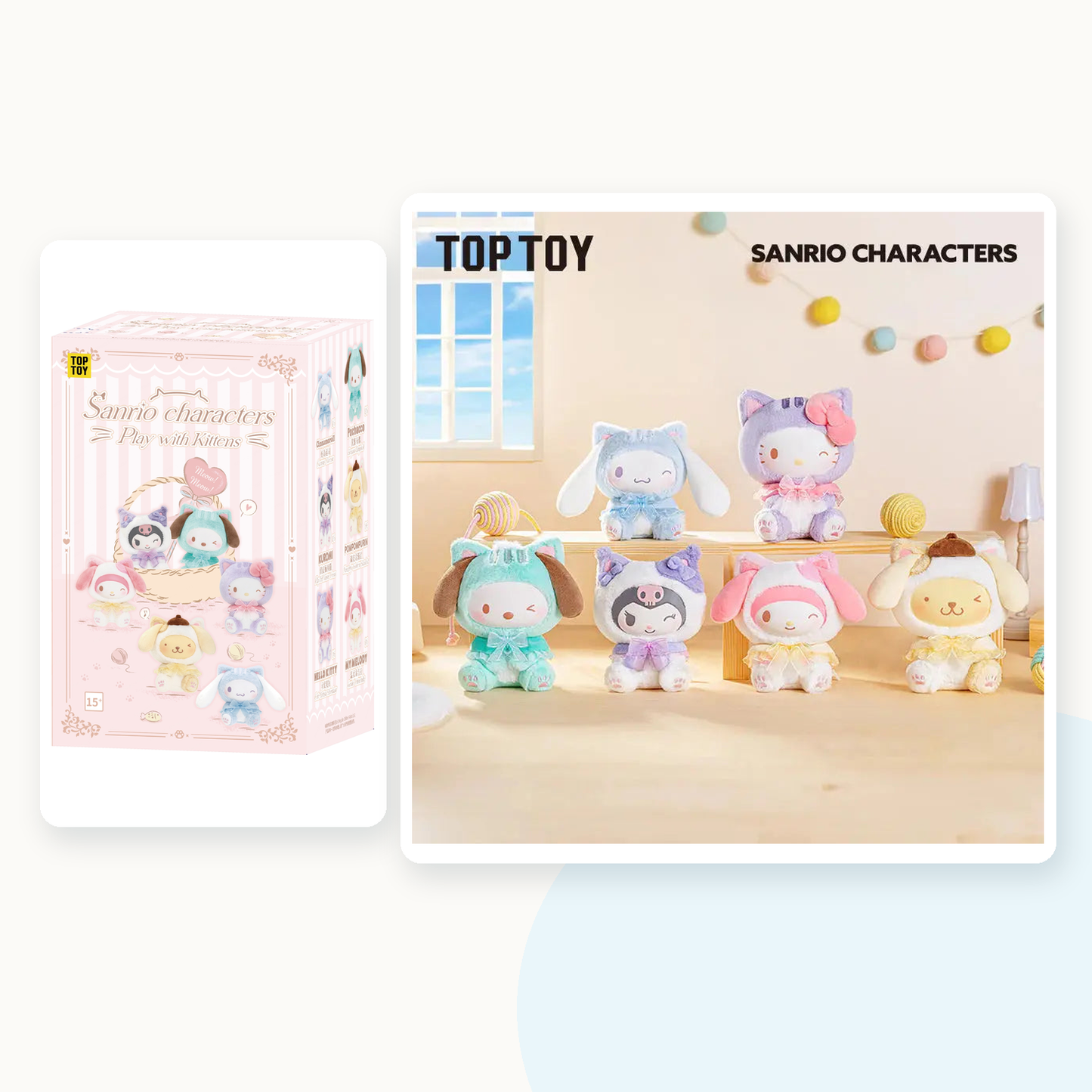 Sanrio Characters Play With Kittens Series Plush Blind Box - main