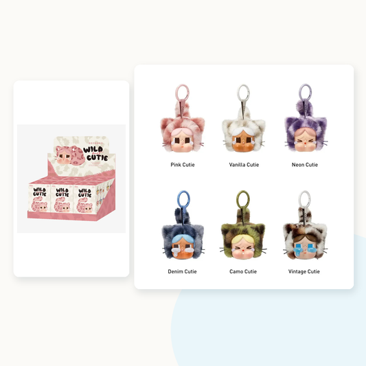 POP MART CRYBABY Wild but Cutie Series Vinyl Plush Pendant Blind Box - main
