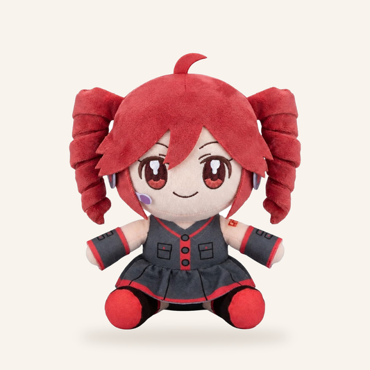Pink Drill Twin Tail Girl Plush – 22cm Anime Character Doll - main