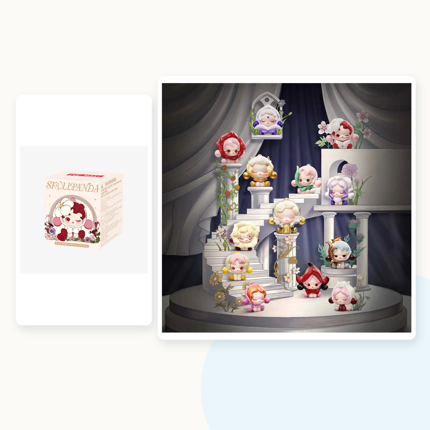 POP MART POP BEAN SKULLPANDA Petals in Four Acts Series Mini Beans Blind Box - main