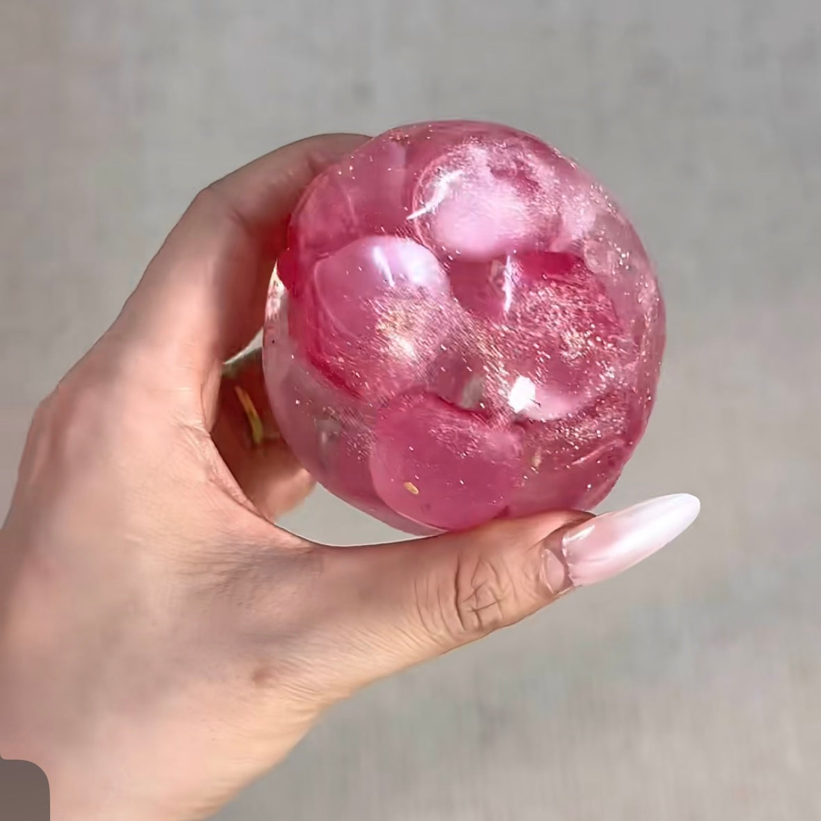 Vaseline Stress Ball Squishy Stress Relief Decompression Toy — Red Tomatoe / Purple Blueberry / Pink Lychee – product image 3