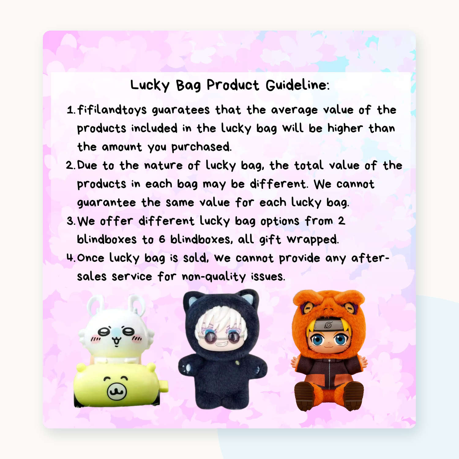 Level Up Anime Blindbox Gift Lucky Bag - detail