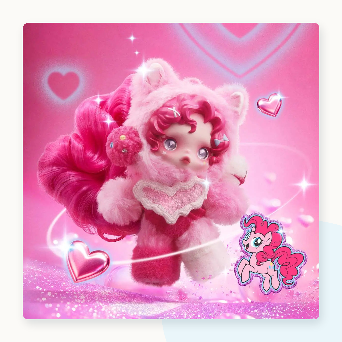 POP MART SKULLPANDA × My Little Pony Series Plush Pendant Blindbox - detail