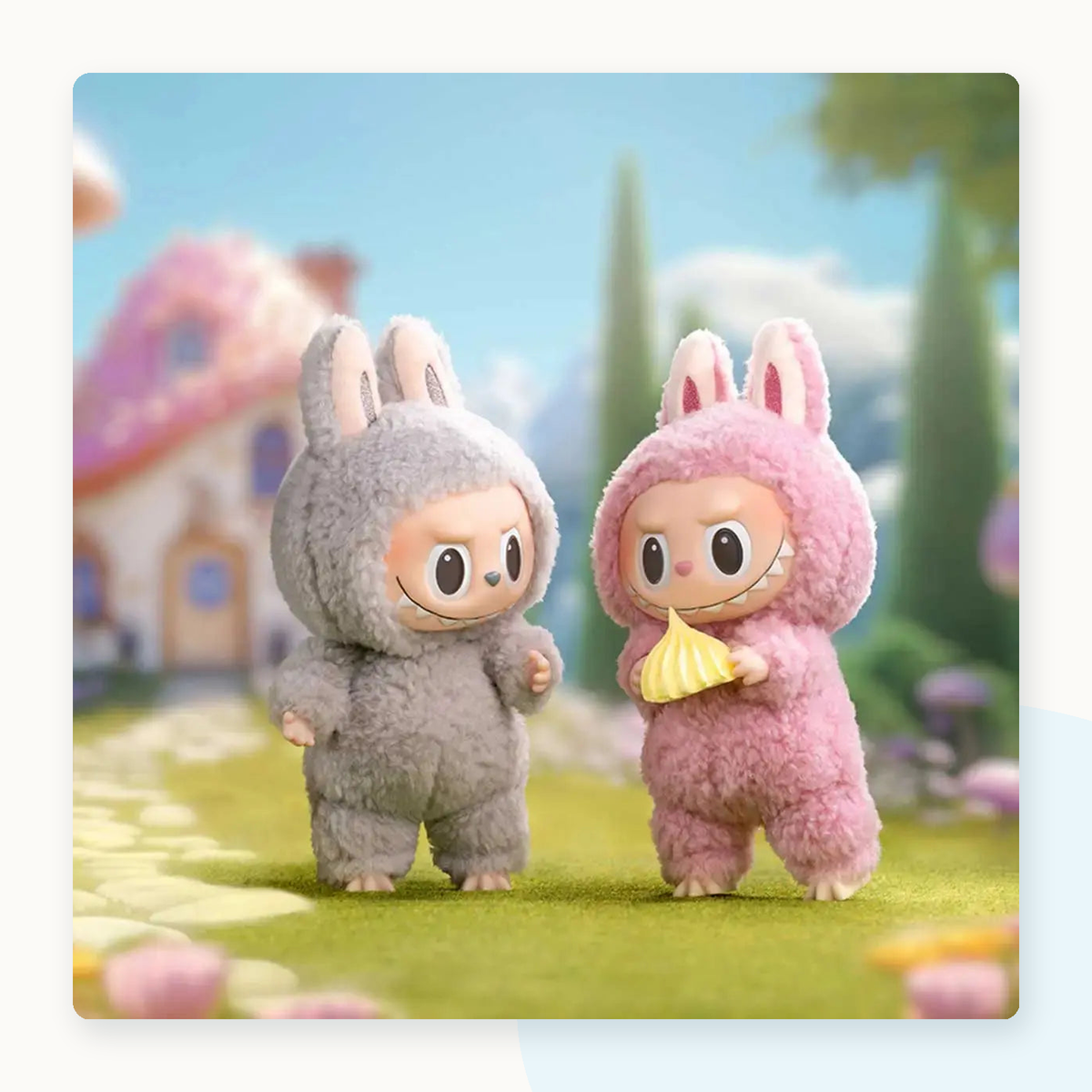 POP MART Labubu Exciting Macaron Vinyl Plush Blind Box - detail