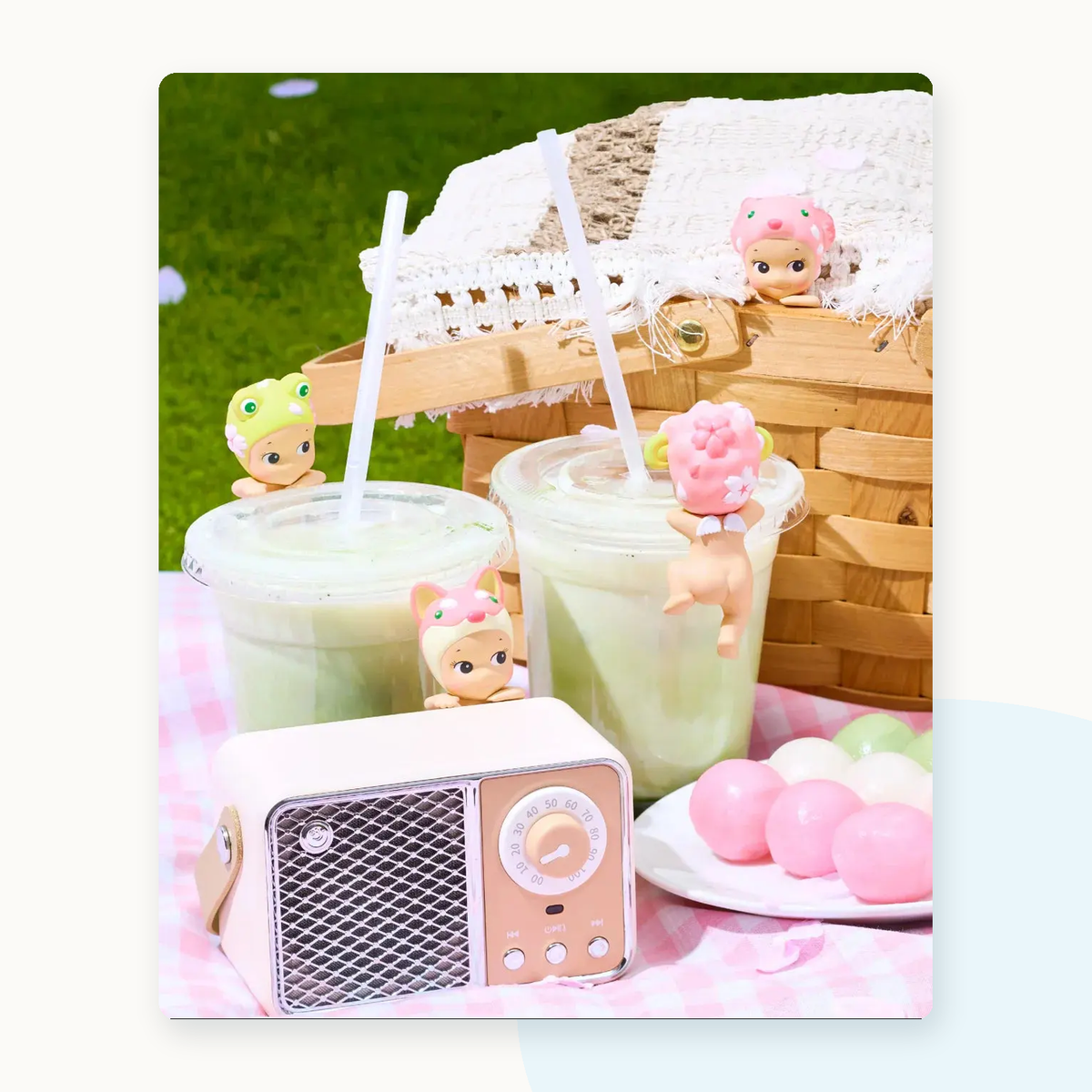 Sonny Angel Hippers Cherry Blossom Series Decorative Mini Figure Blind Box - detail