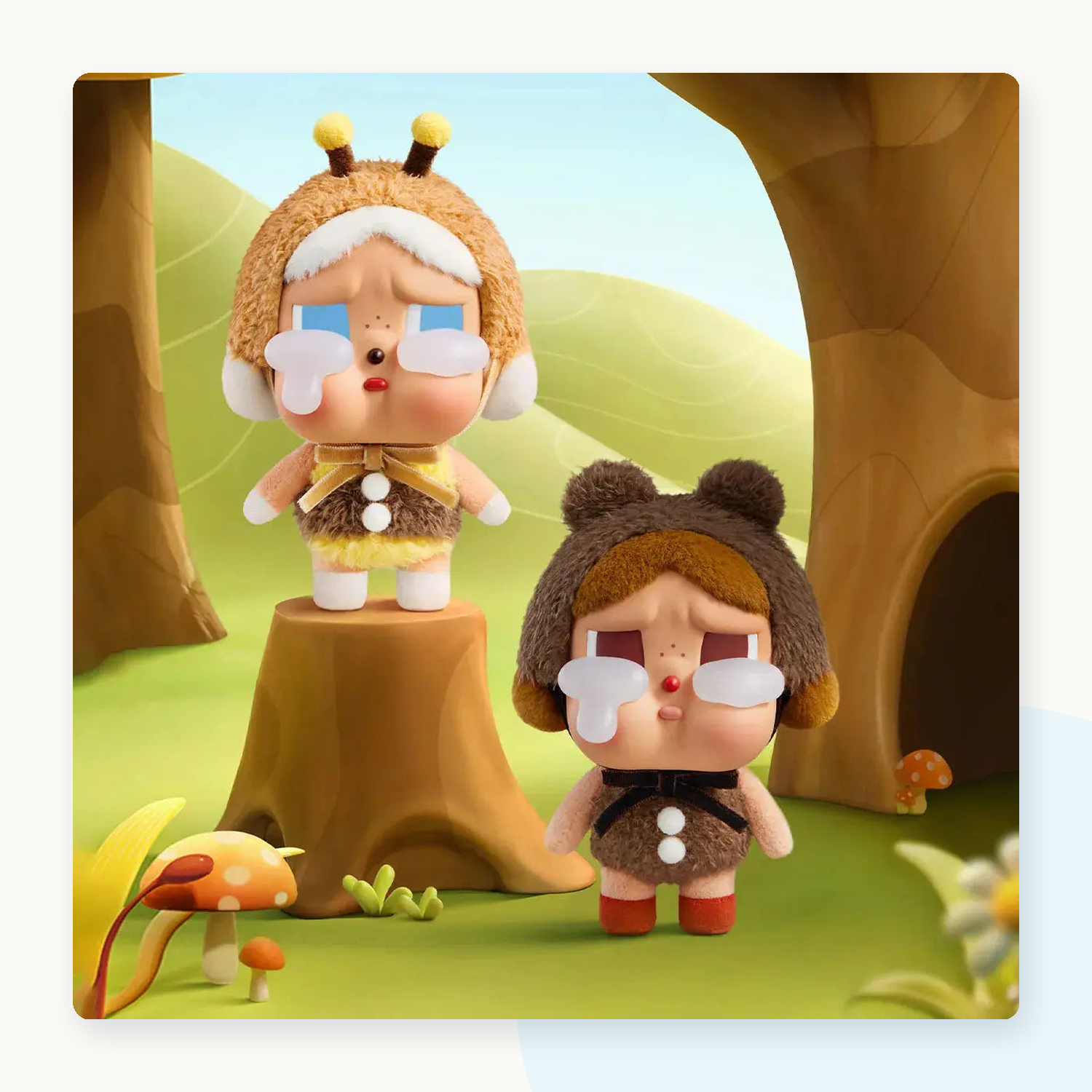 POP MART CRYBABY Crying Again Series Vinyl Face Plush Blind Box - detail