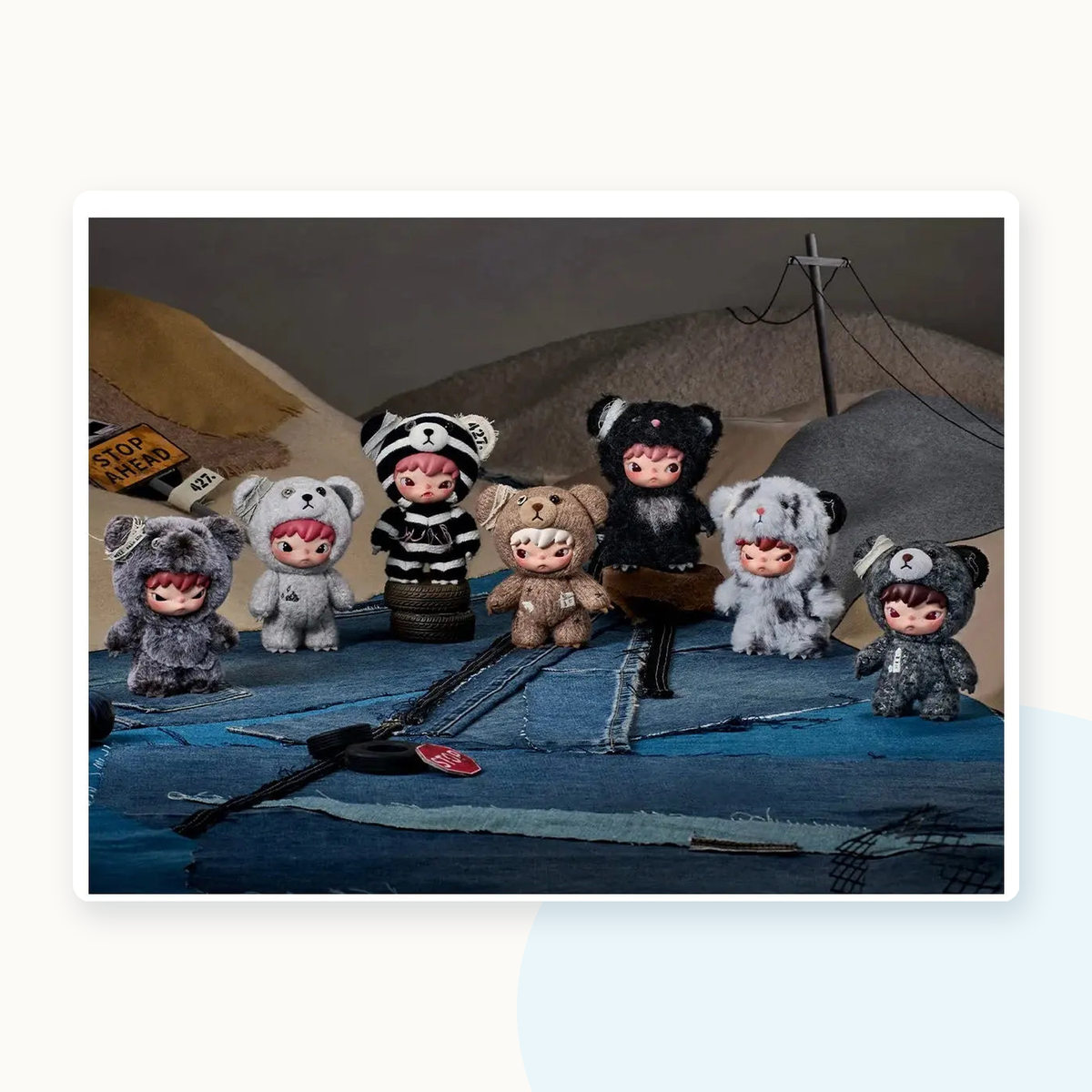 POP MART Hirono Road Journal Series-Plush Doll Pendant Blind Box - detail