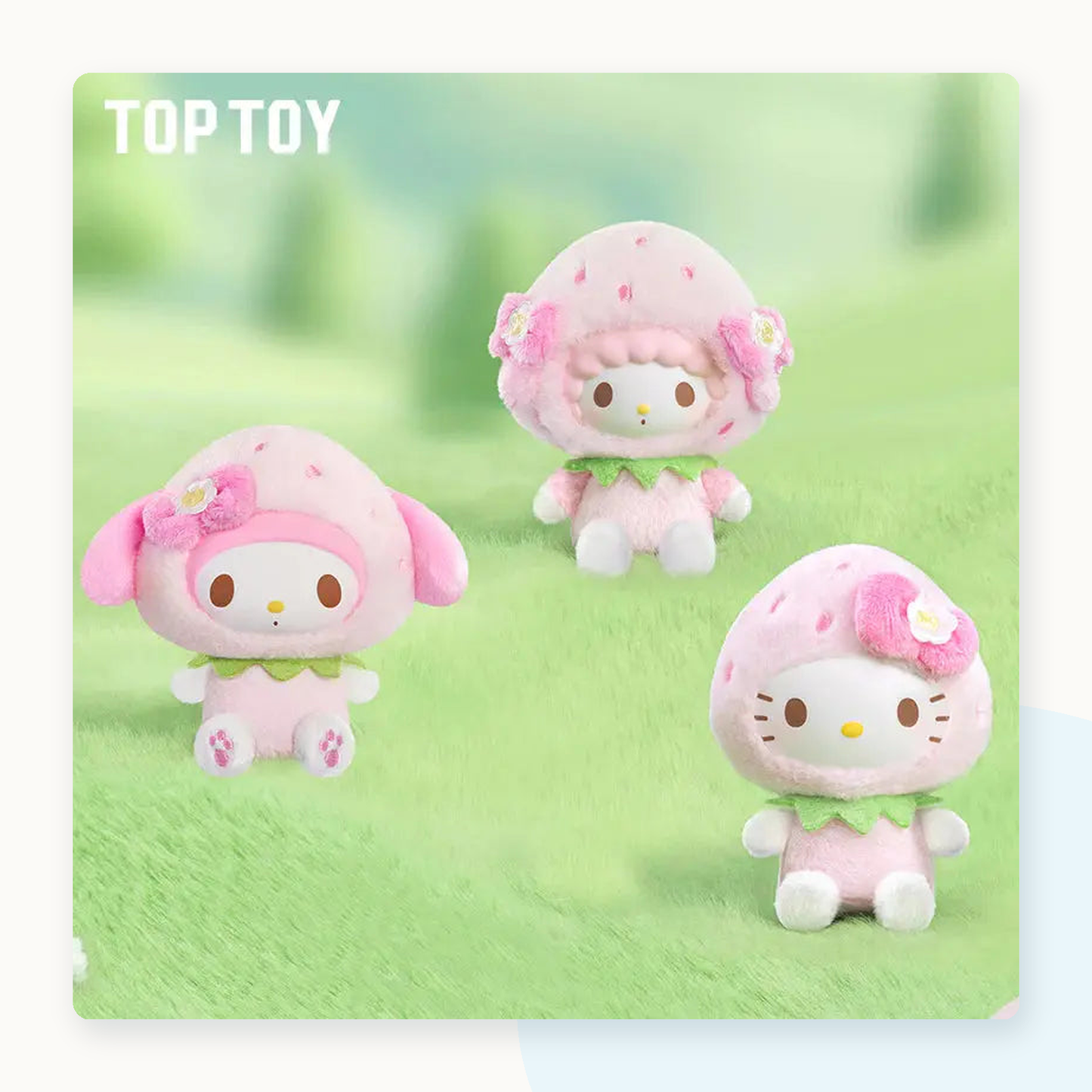 Sanrio Sweet Strawberry Series Plush Pendant Blind Box - detail