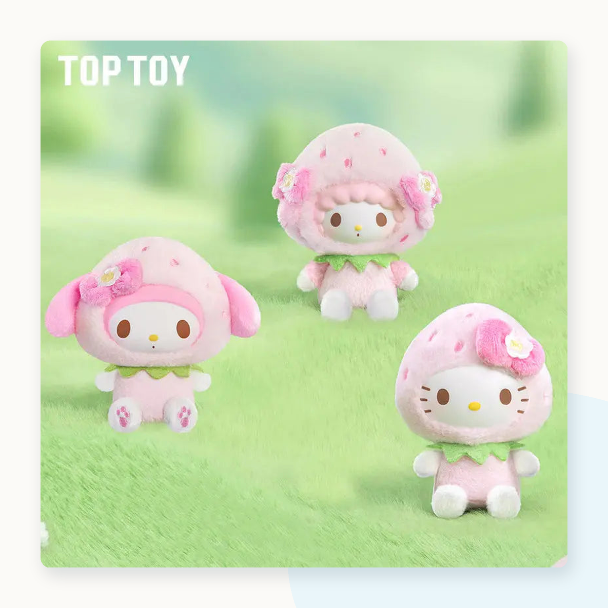 Sanrio Sweet Strawberry Series Plush Pendant Blind Box - detail