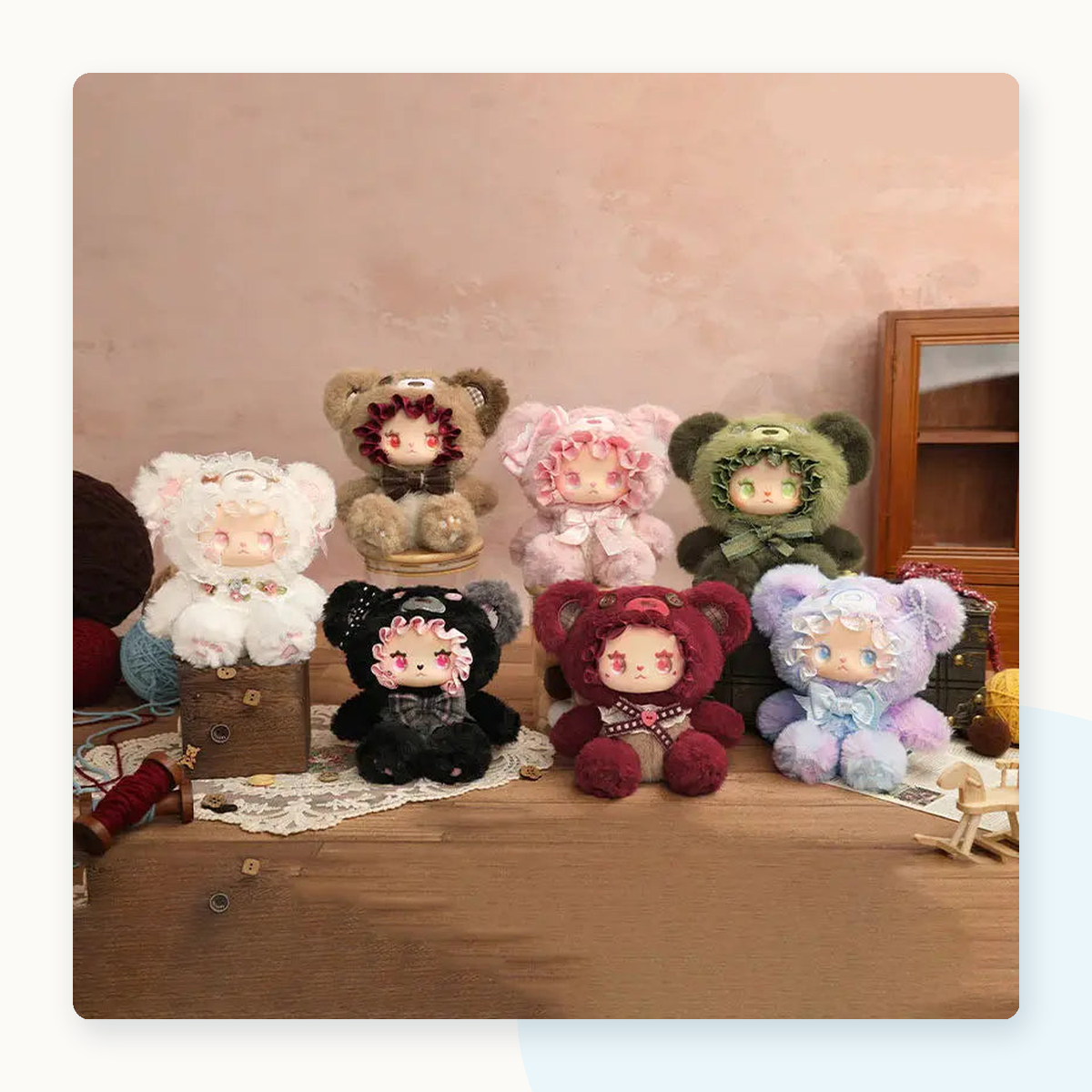 LOVELY EMMA Bear Alliance Series Plush Blindbox - detail