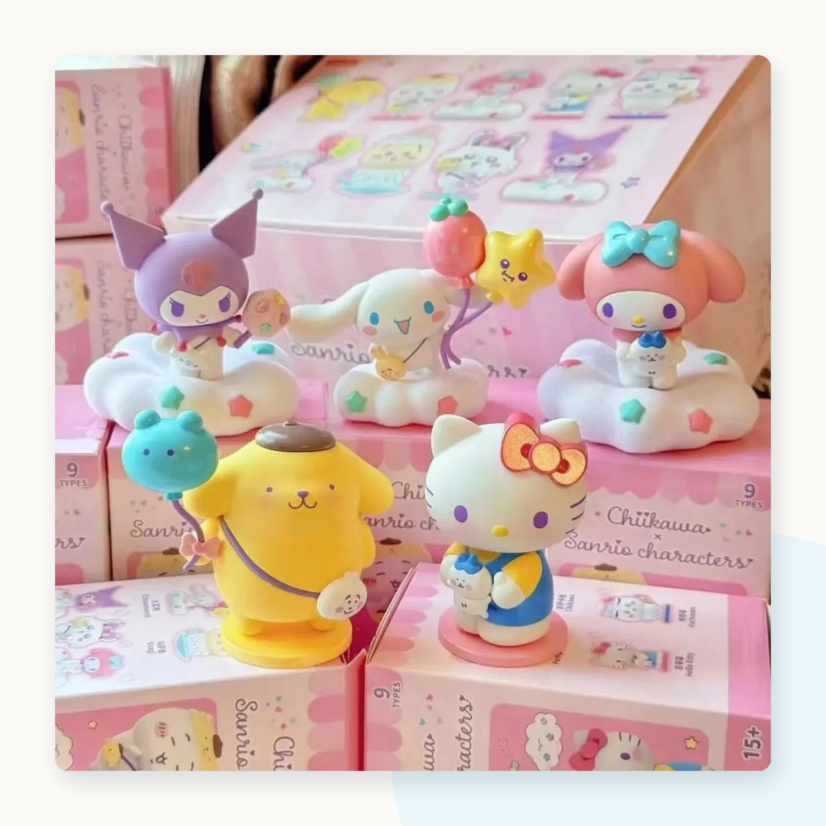 Miniso Chiikawa x Sanrio Miniso Figure Collection Blindbox - detail