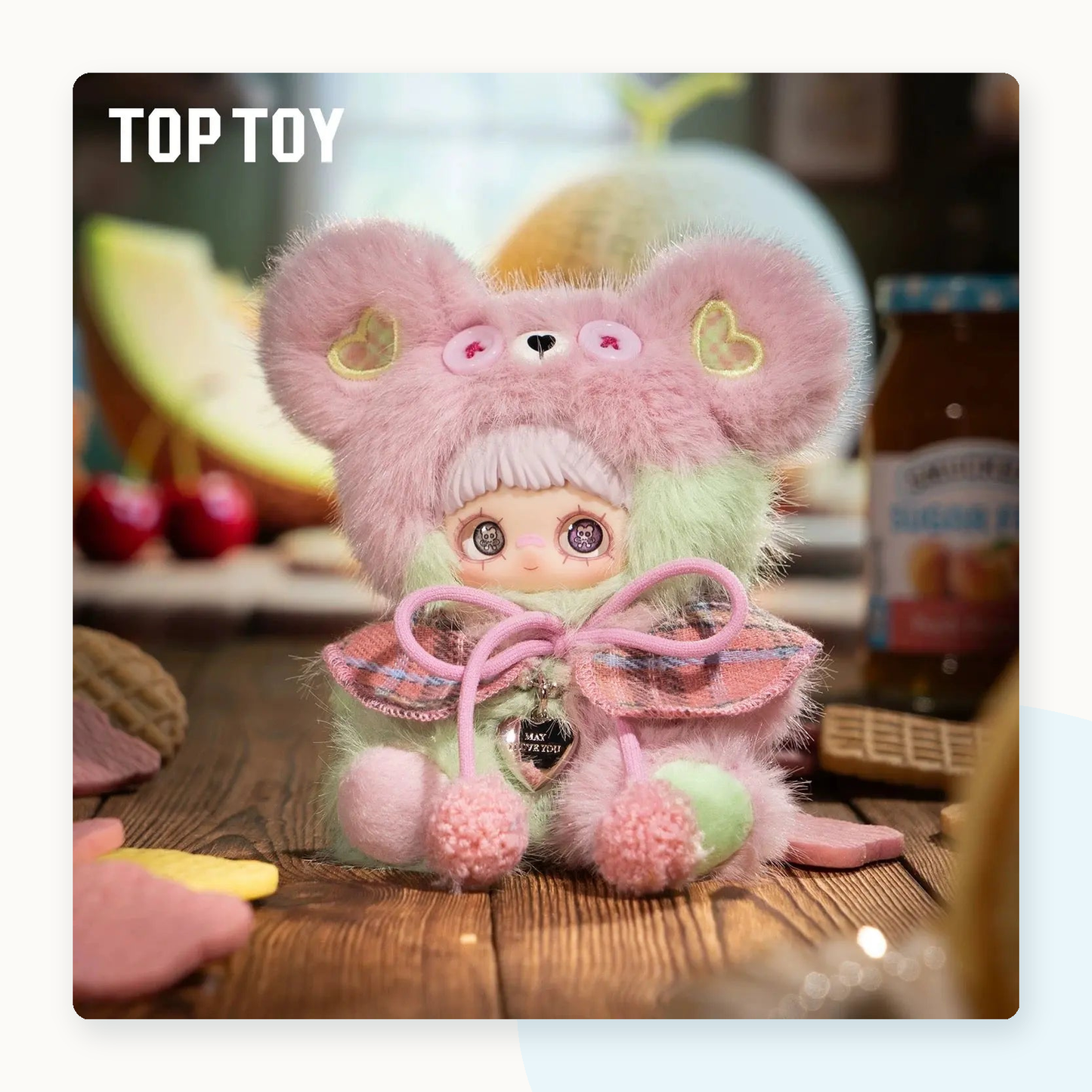 Maymei Tiny Bear Cookie Series Vinyl Plush Keychain Blind Box - detail