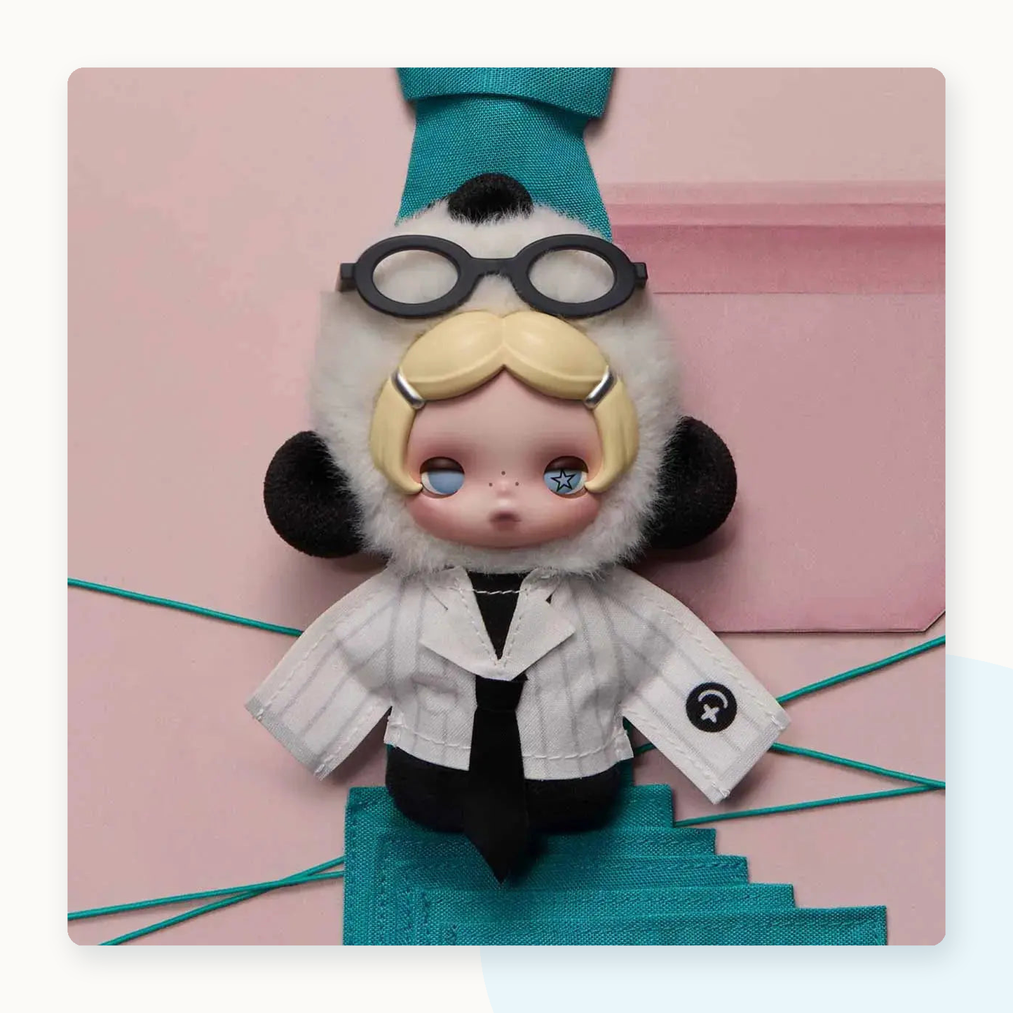 POP MART SKULLPANDA Off Mode Series Plush Pendant Blindbox - detail