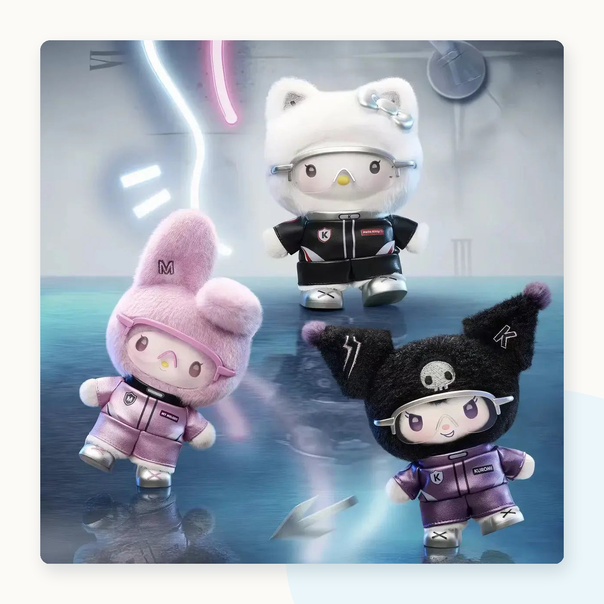 Miniso Sanrio Characters Cyber Age Series Vinyl Plush Pendant Blindbox - detail