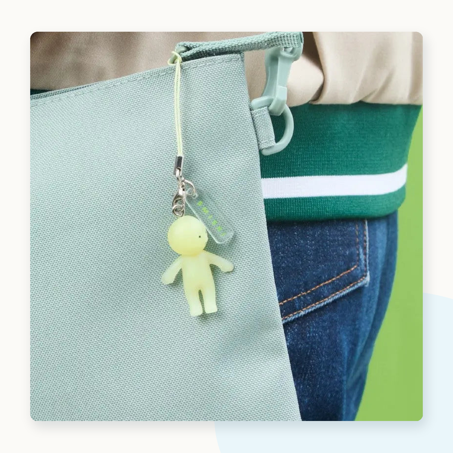 Smiski Figure Keychain Strap Series 1 Blind Capsule - detail