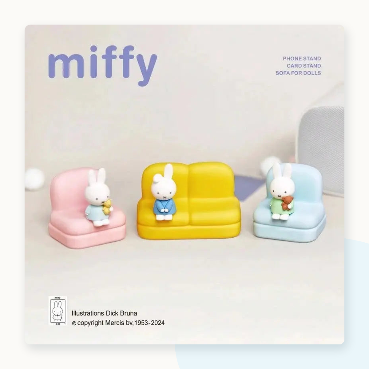 Miffy Sofa Series 2 Phone Stand Figure Blind Box - detail