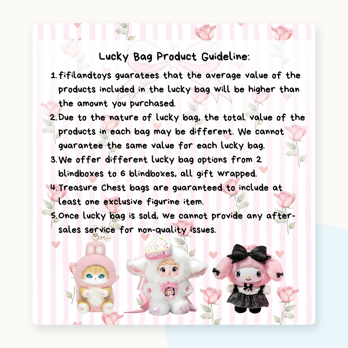 Kawaii Girly Blindbox Gift Lucky Bag - detail