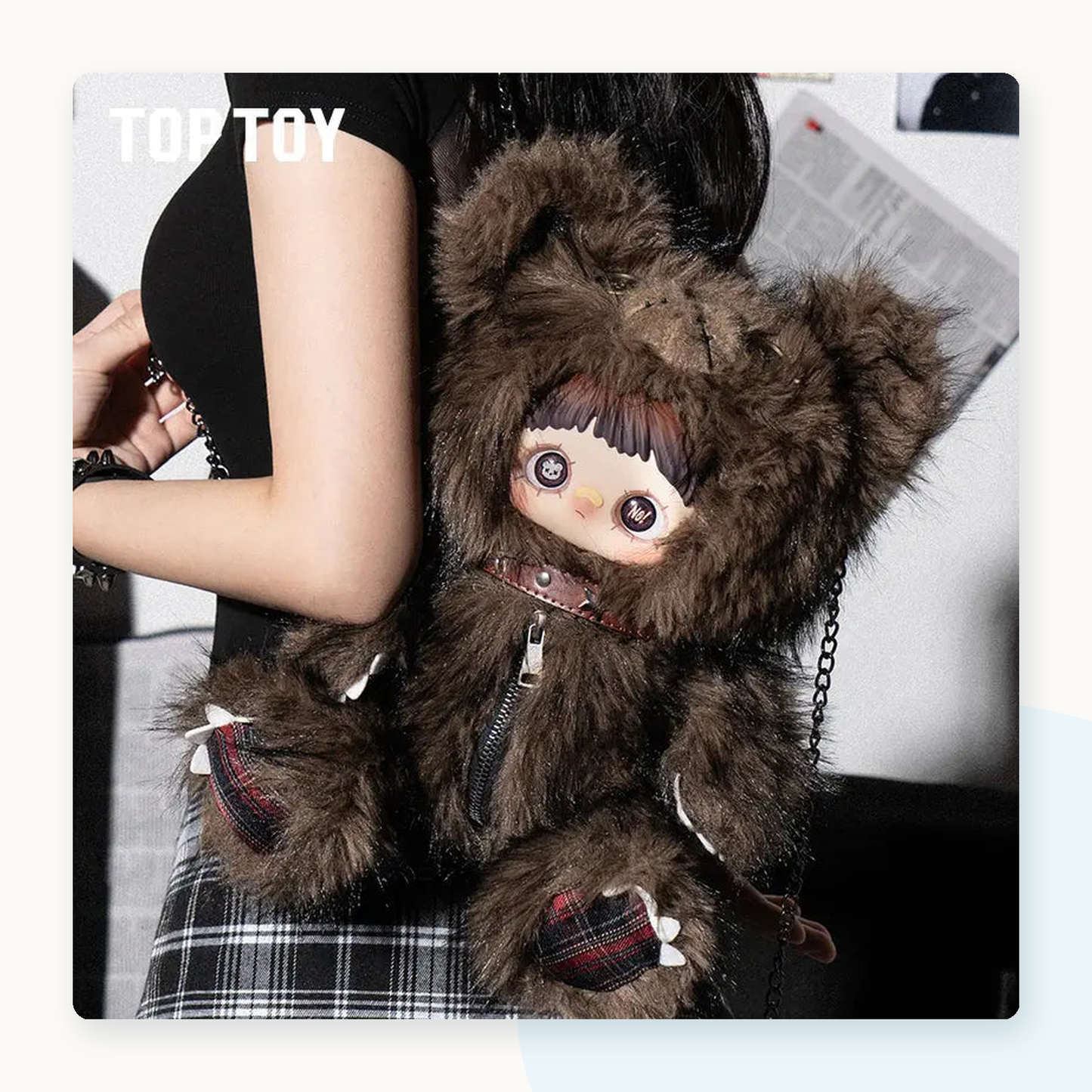 Maymei 400% Rebel Doll Backpack Series Plush Blind Box - detail