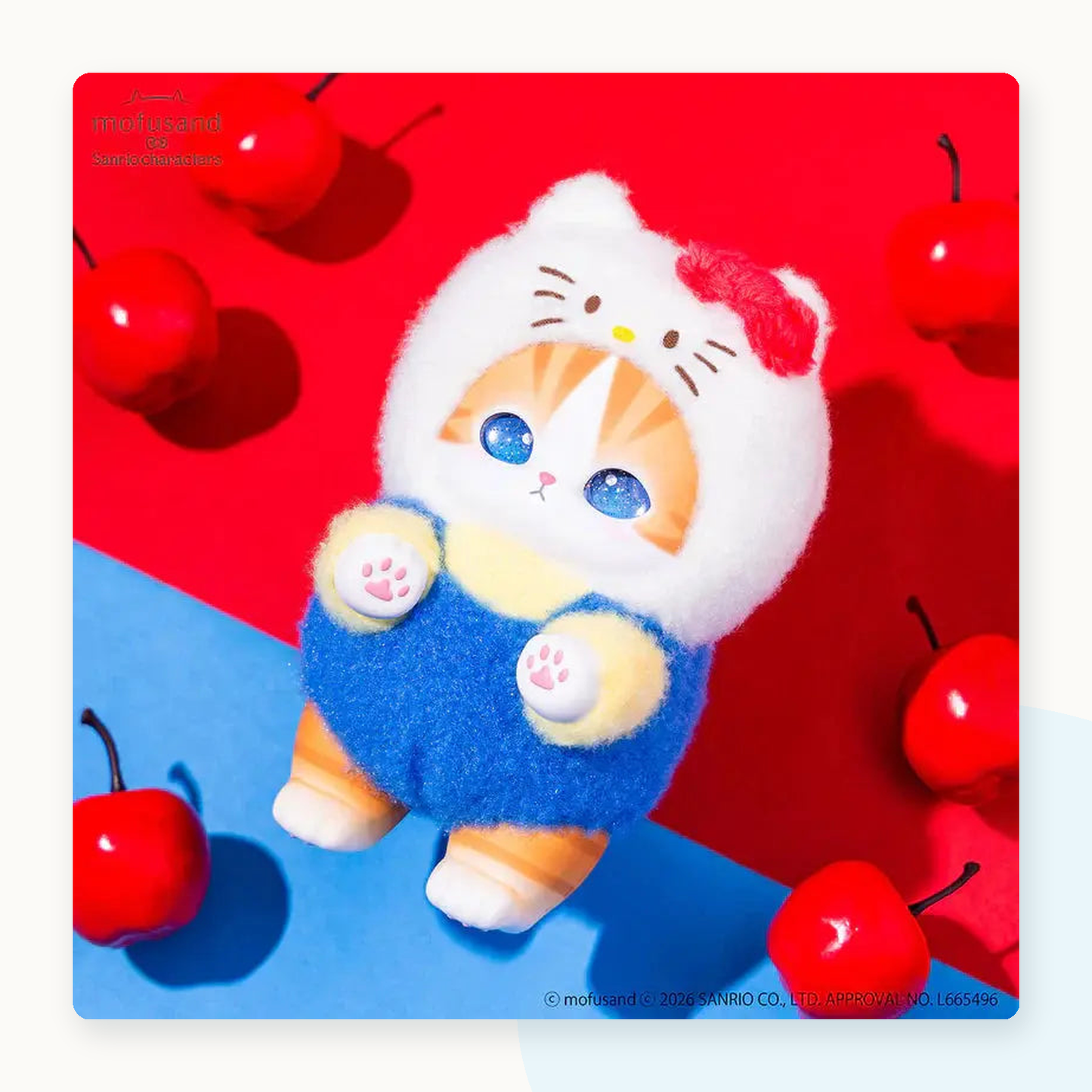 Mofusand X Sanrio Kiramekko Fluffy Kittens Vinyl Keychain Blind Box - detail