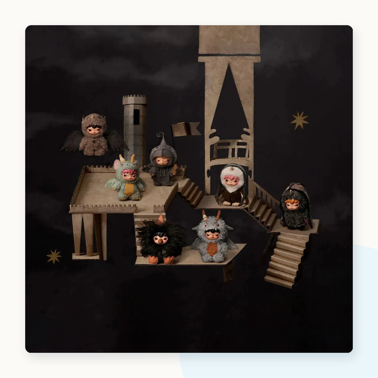 POP MART Hirono Mist-Walker Series-Plush Doll Pendant Blind Box - detail