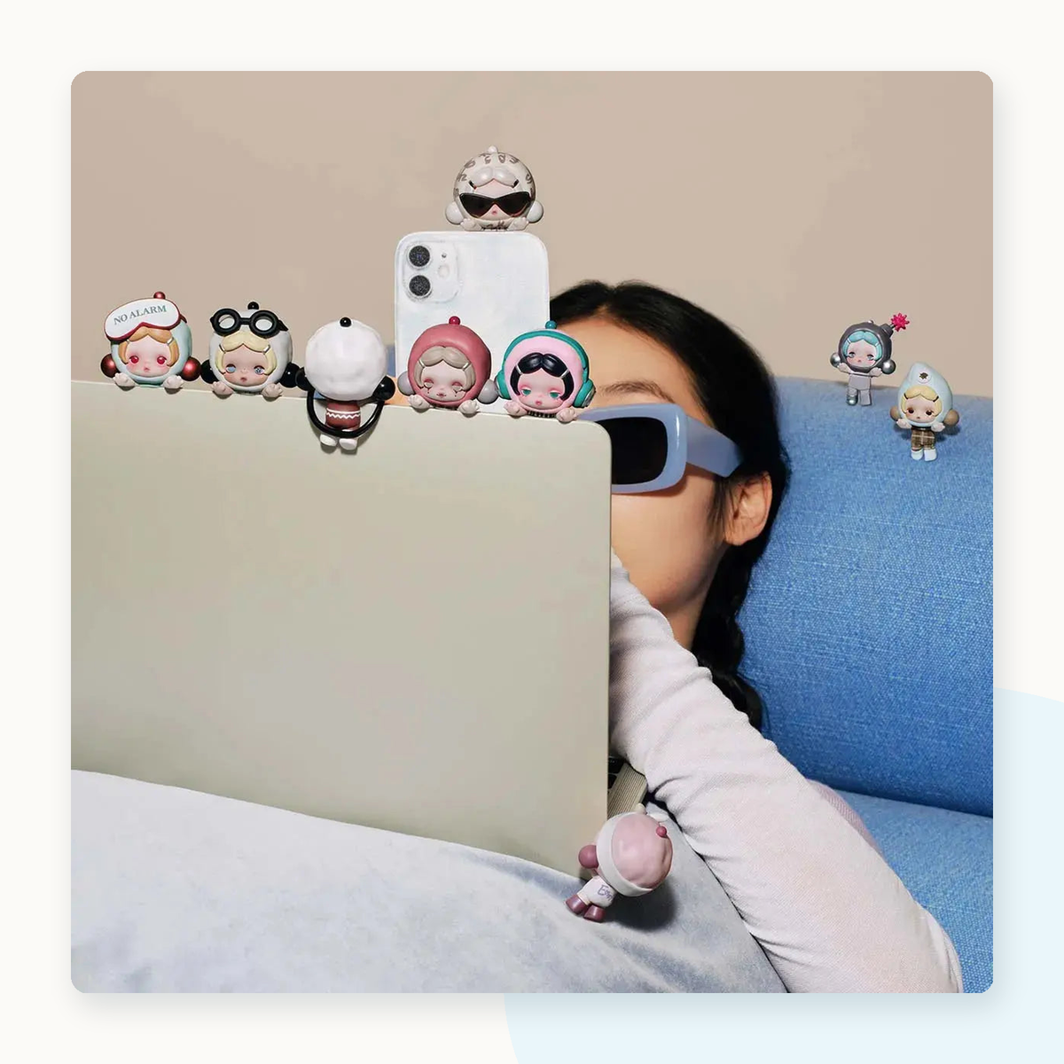 POP MART SKULLPANDA Off Mode Series Pop Attach Bean Blindbox - detail