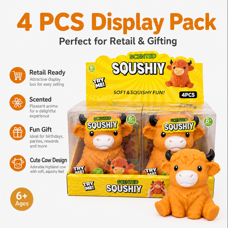 Jumbo Highland Cow Slow-Rise Squishy – product image 3