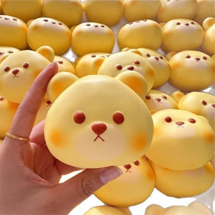 Slow Rising Squishy Bear Head Stress Relief Decompression Toy — 1pc / 2pcs – product image 2