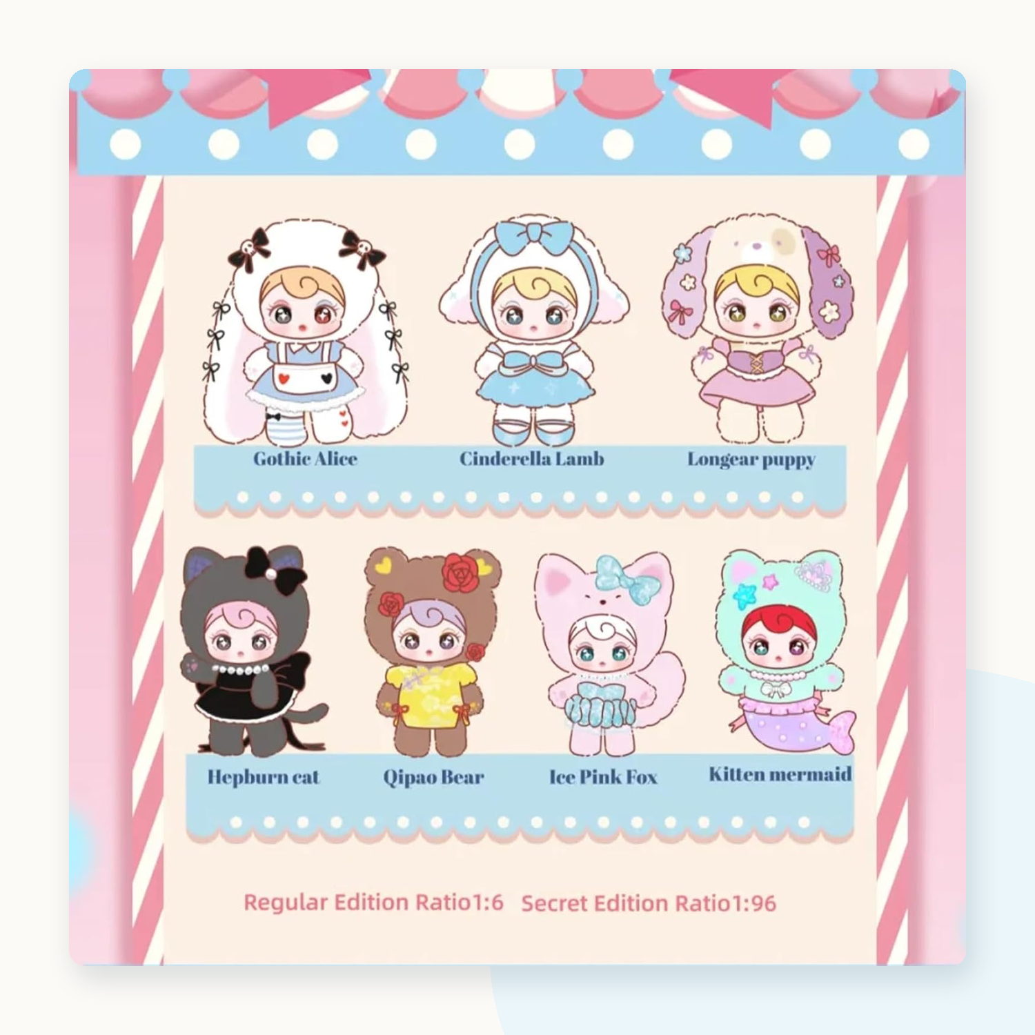 Nommi Rebellious Sweetheart Plush Blind Box - all styles