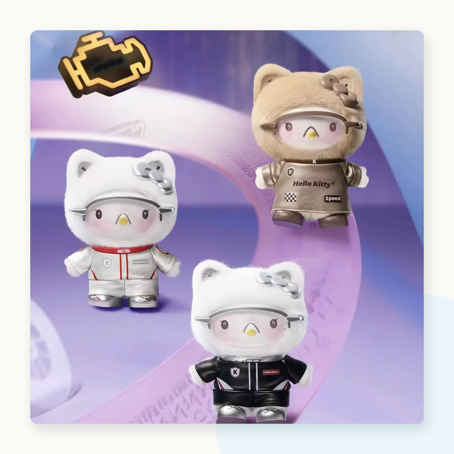 Miniso Sanrio Characters Cyber Age Series Vinyl Plush Pendant Blindbox - detail