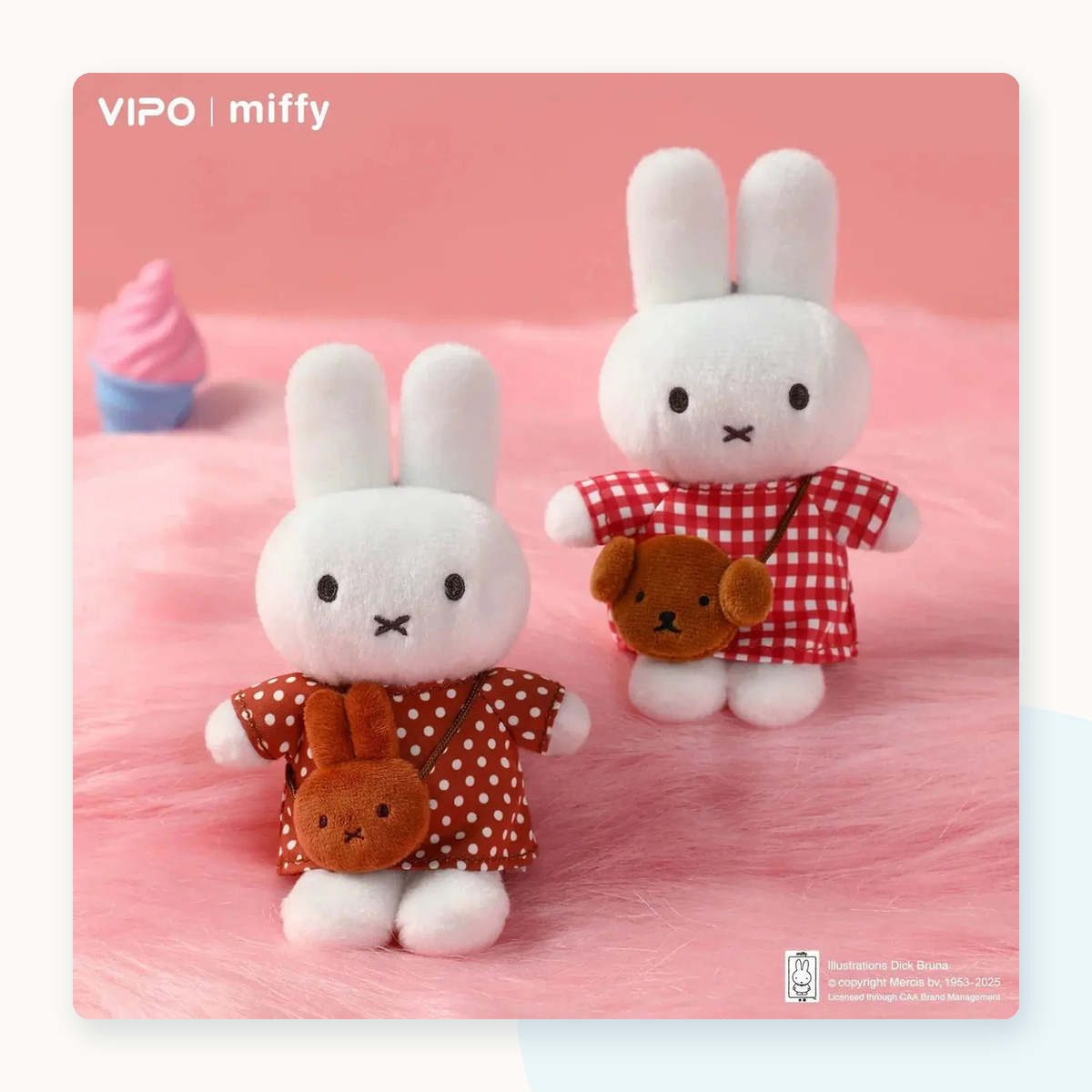 Miffy x Vipo Mini Bag Series Plush Dolls Blind Box - detail