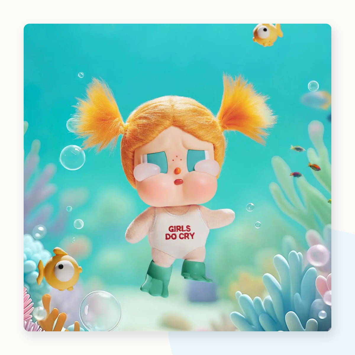 POP MART CRYBABY Vacation Mode On Series Vinyl Face Plush Blind Box - detail