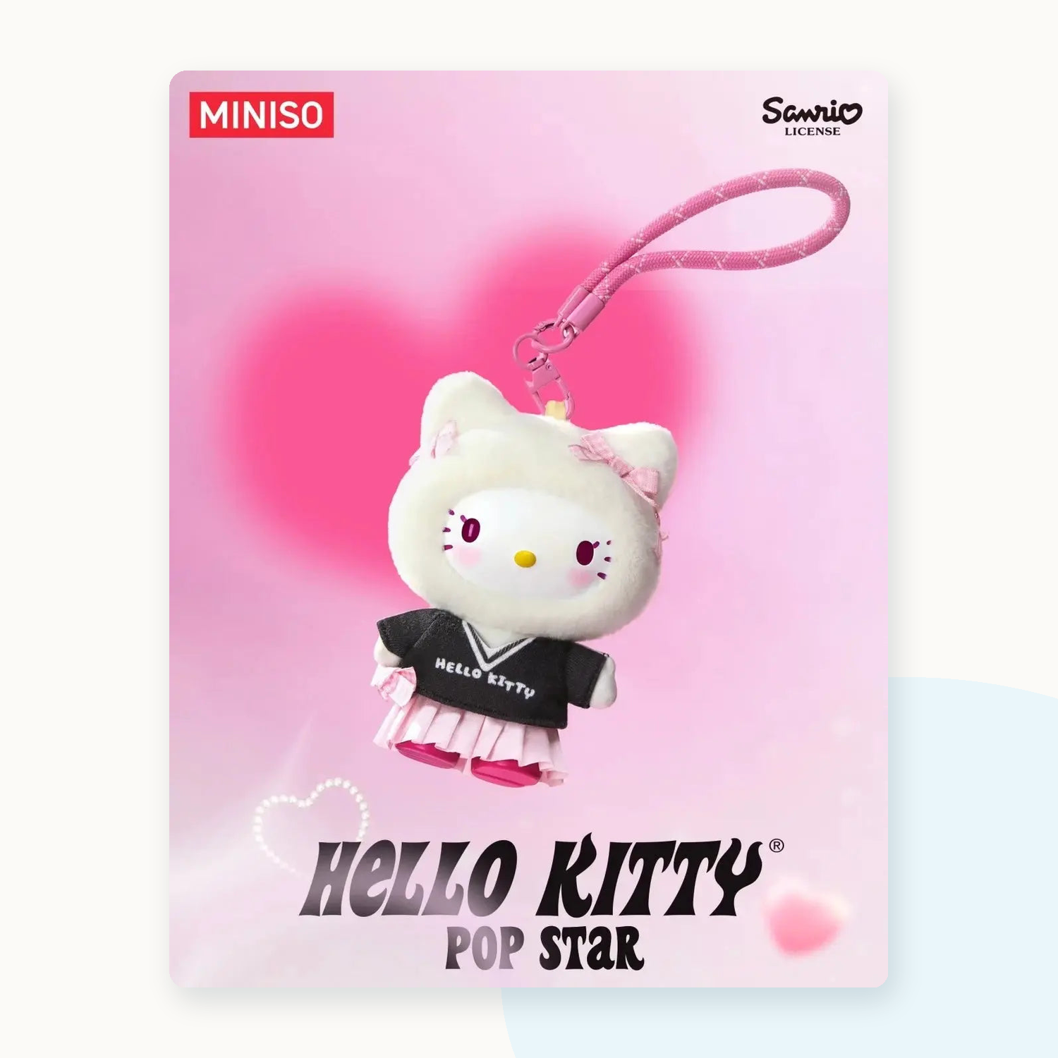 Miniso Hello Kitty Pop Star Series Plushie Keychain Blindbox - detail