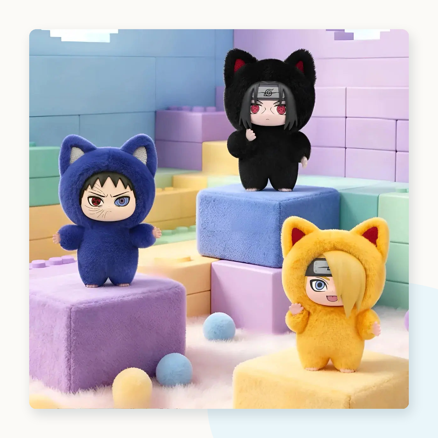 Naruto Shippuden Kitten Land Series Plush Doll Blind Box - detail