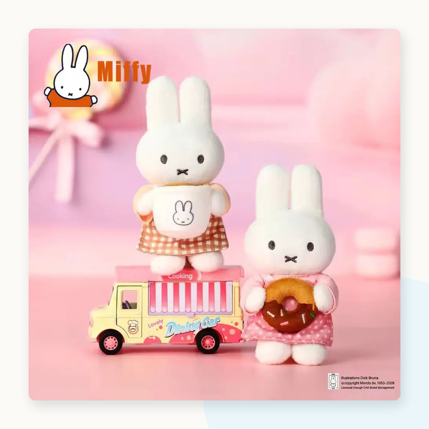 Miffy x Vipo Bakery Series Plush Pendant Blind Box - detail