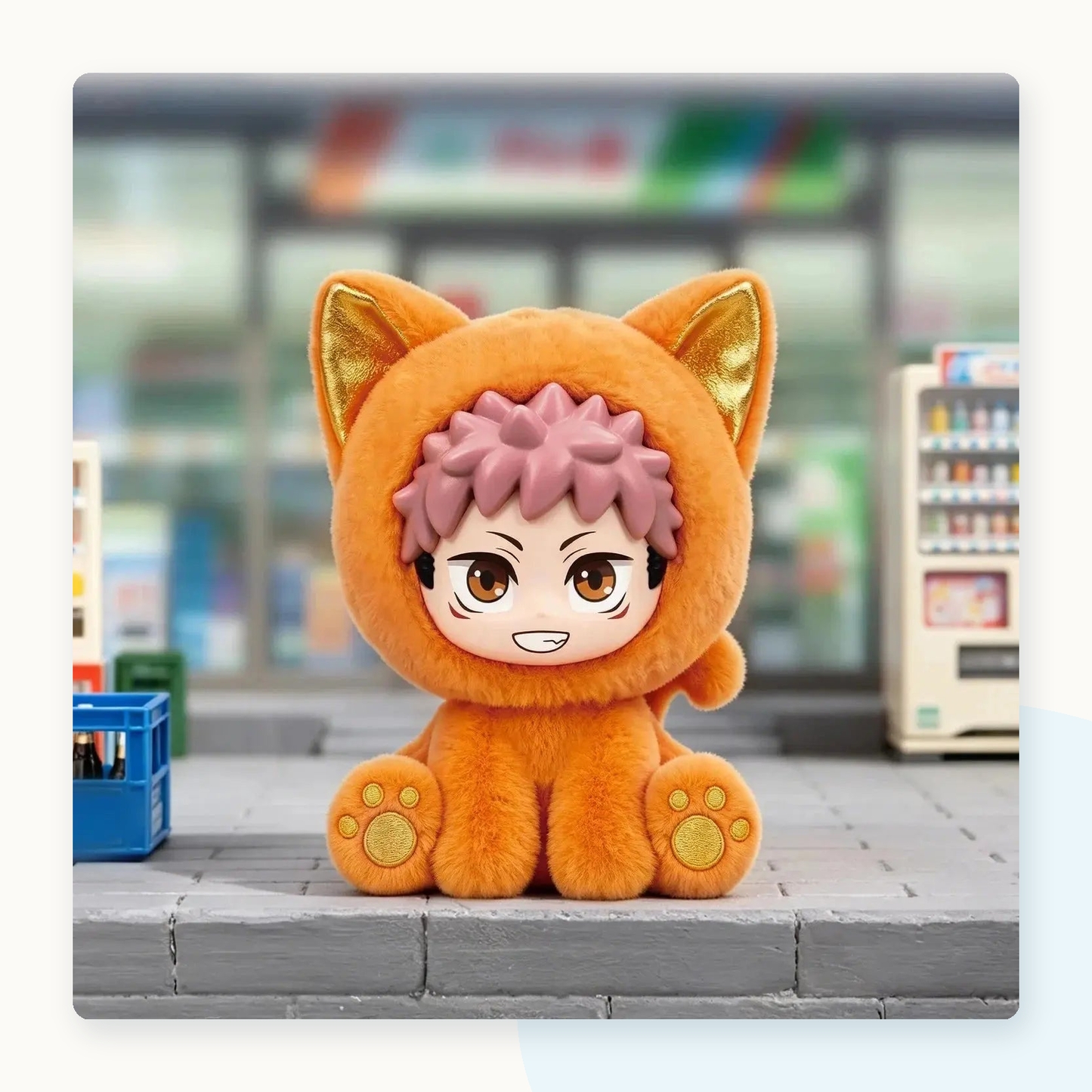 Jujutsu Kaisen Sitting Cat Party Series Plush Pendant Blind Box - detail