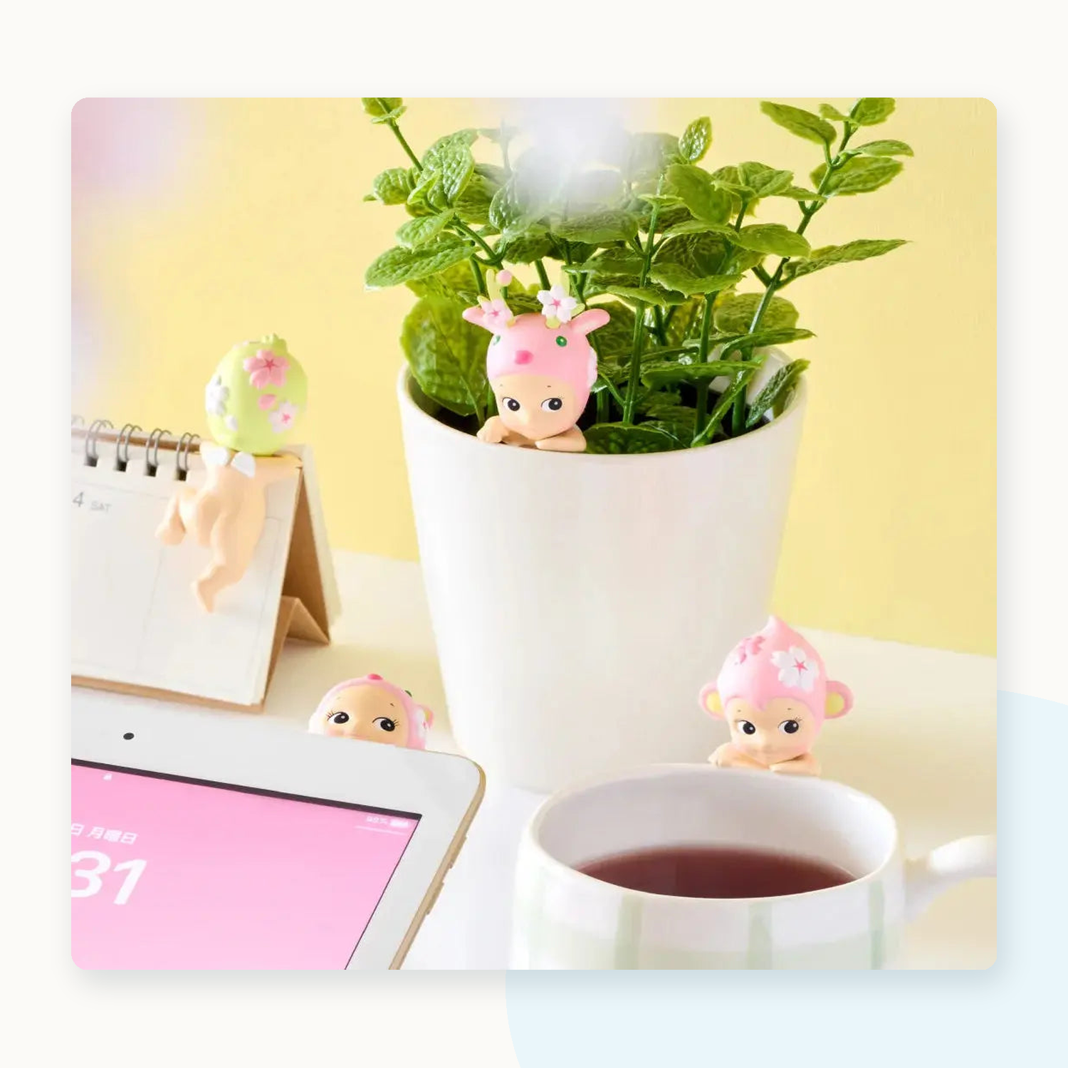 Sonny Angel Hippers Cherry Blossom Series Decorative Mini Figure Blind Box - detail
