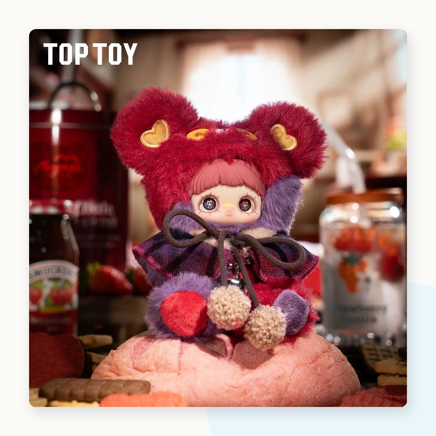 Maymei Tiny Bear Cookie Series Vinyl Plush Keychain Blind Box - detail