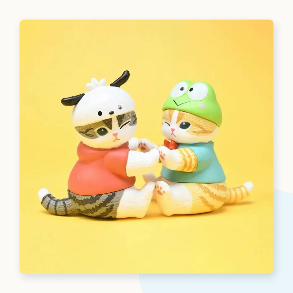 Mofusand X Sanrio Characters Nyan Gachapon Blindbox Capsule Mini Figurines - detail
