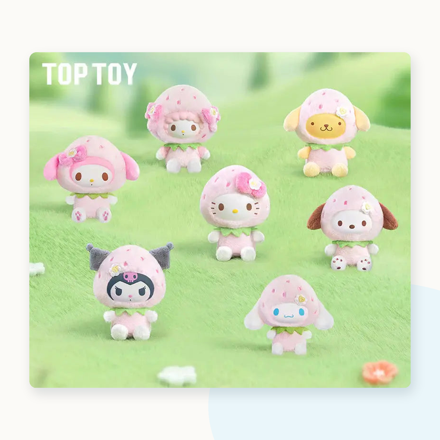 Sanrio Sweet Strawberry Series Plush Pendant Blind Box - detail