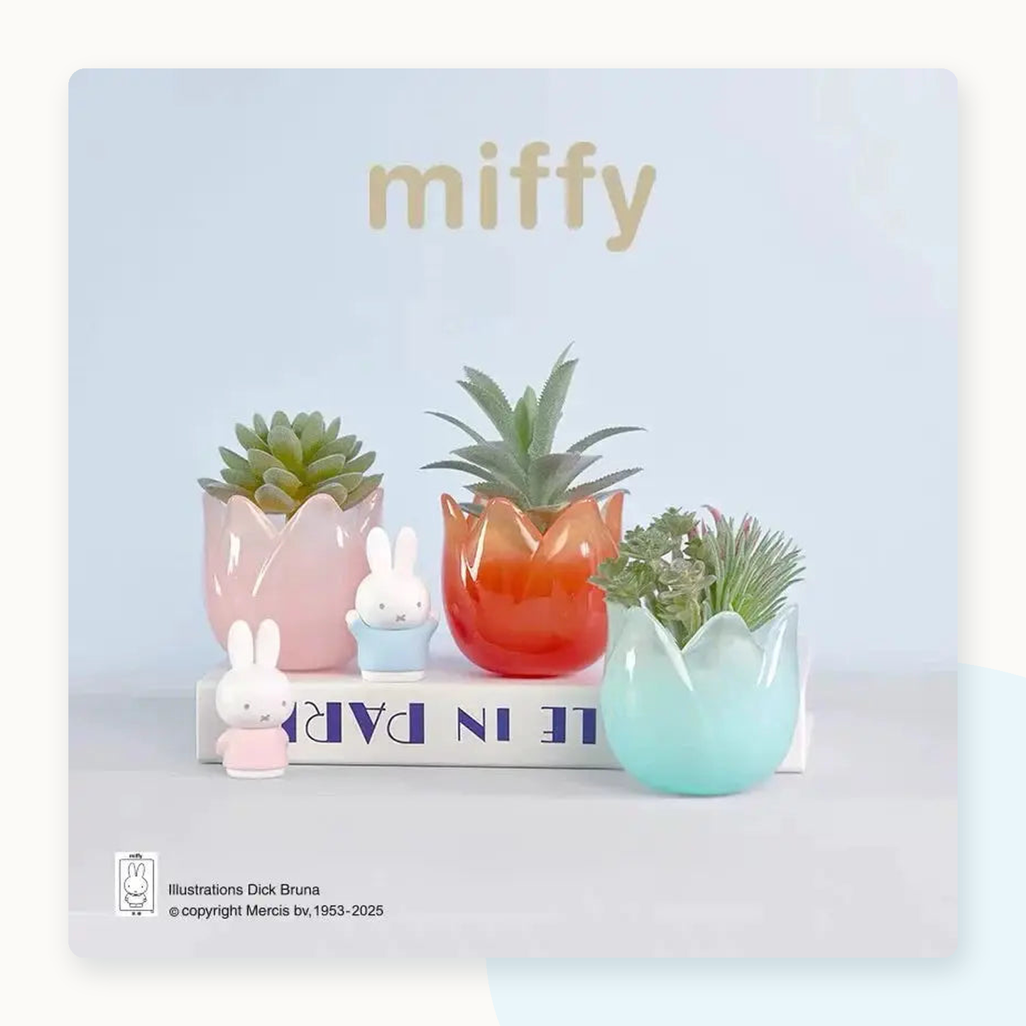 ChocoTeddy x Miffy and her Tulips Decorative Series Blind Box - detail